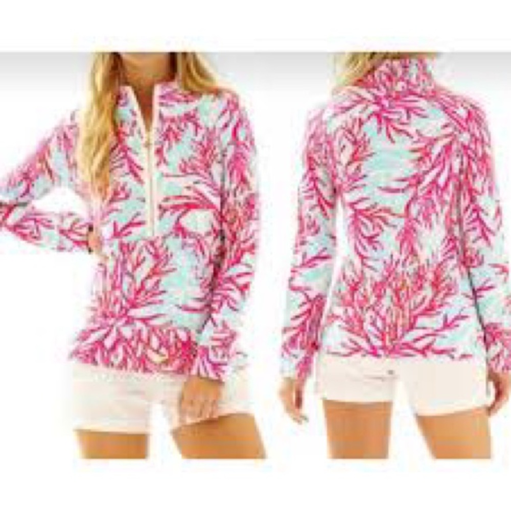 Lilly Pulitzer Pink Graphic Fitted